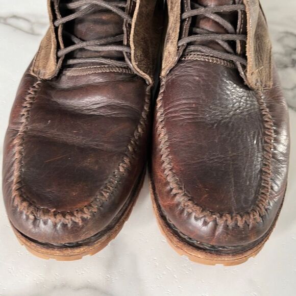 Men\'s Rag & Bone Anders Brown Leather Ankle Boots Size 13 main image 6